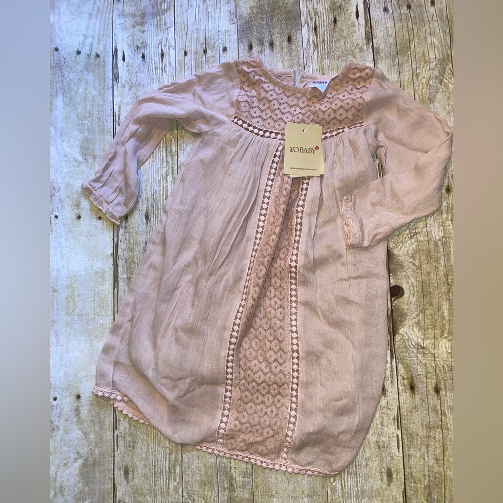Pink Long Sleeve Dress 18-24 months.